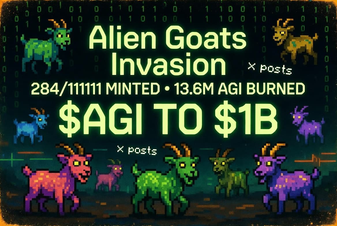 Alien Goats Invasion - Live X Auto-Posts and Stats Banner Activated 🐐🛸